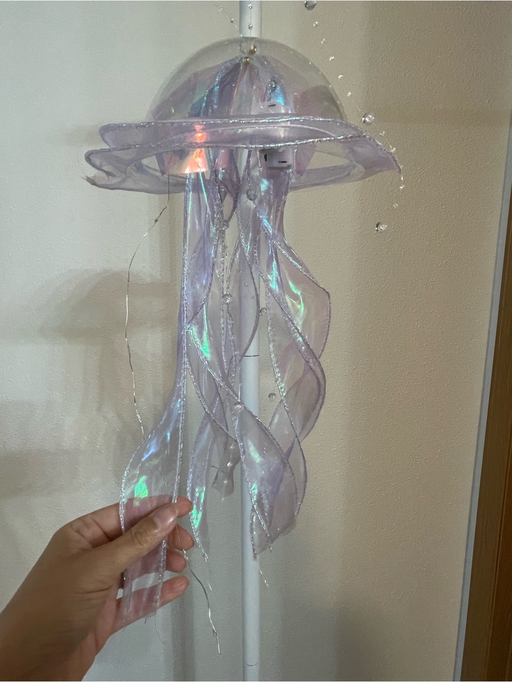 Iridescent Purple Jellyfish Hanging Party Decor - Unbranded